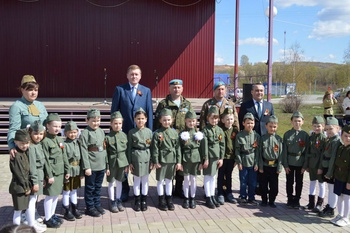 В Янтиковском районе впервые прошел парад дошколят «Правнуки  Победы».