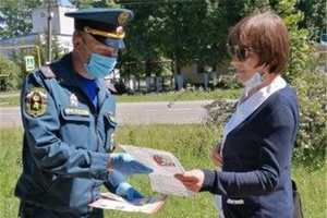 В районе проводятся противопожарные рейды