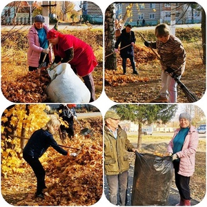 В Янтиковском районе прошли осенние субботники
