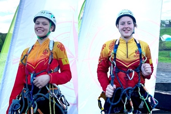 Екатерина Жаркова и Анастасия Алексеева – призеры первого дня спортивно-туристского лагеря «Туриада-2022»