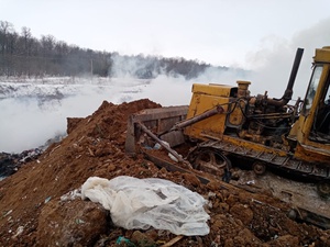 В Цивильском районе ликвидируют возгорание на полигоне ТБО