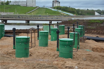 К концу осени планируется завершить строительство очистных сооружений на чебоксарском заливе