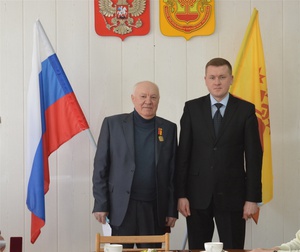 Юбилейные медали "100-летие образования Чувашской автономной области"- ветеранам АПК