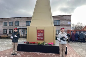 В селе Шимкусы торжественно открыт обновленный мемориал Великой Отечественной войны